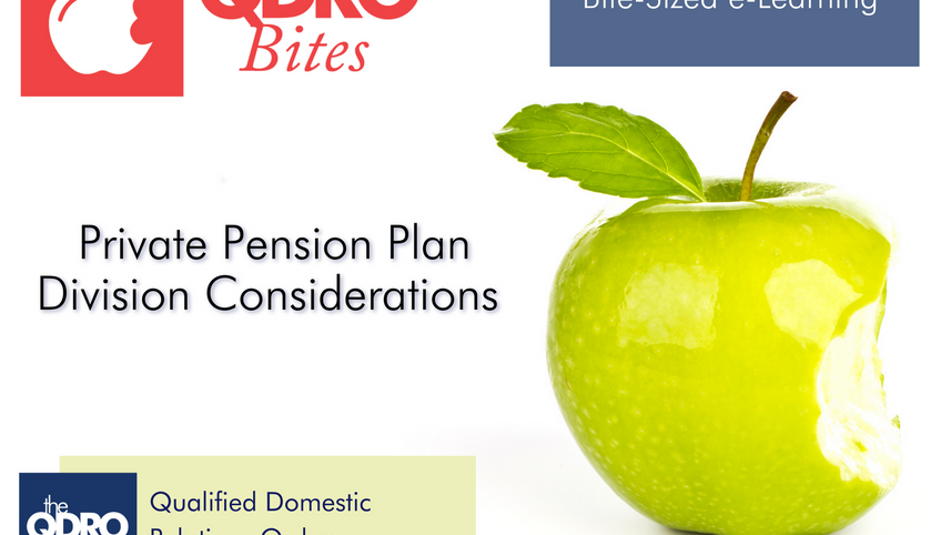 Pension Division Considerations